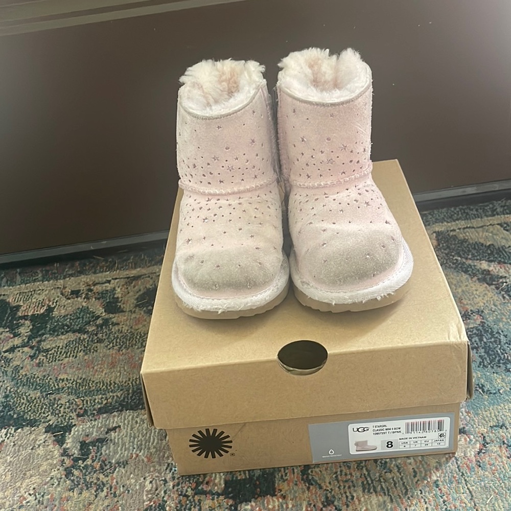 Ugg classic mini bow- ballet pink